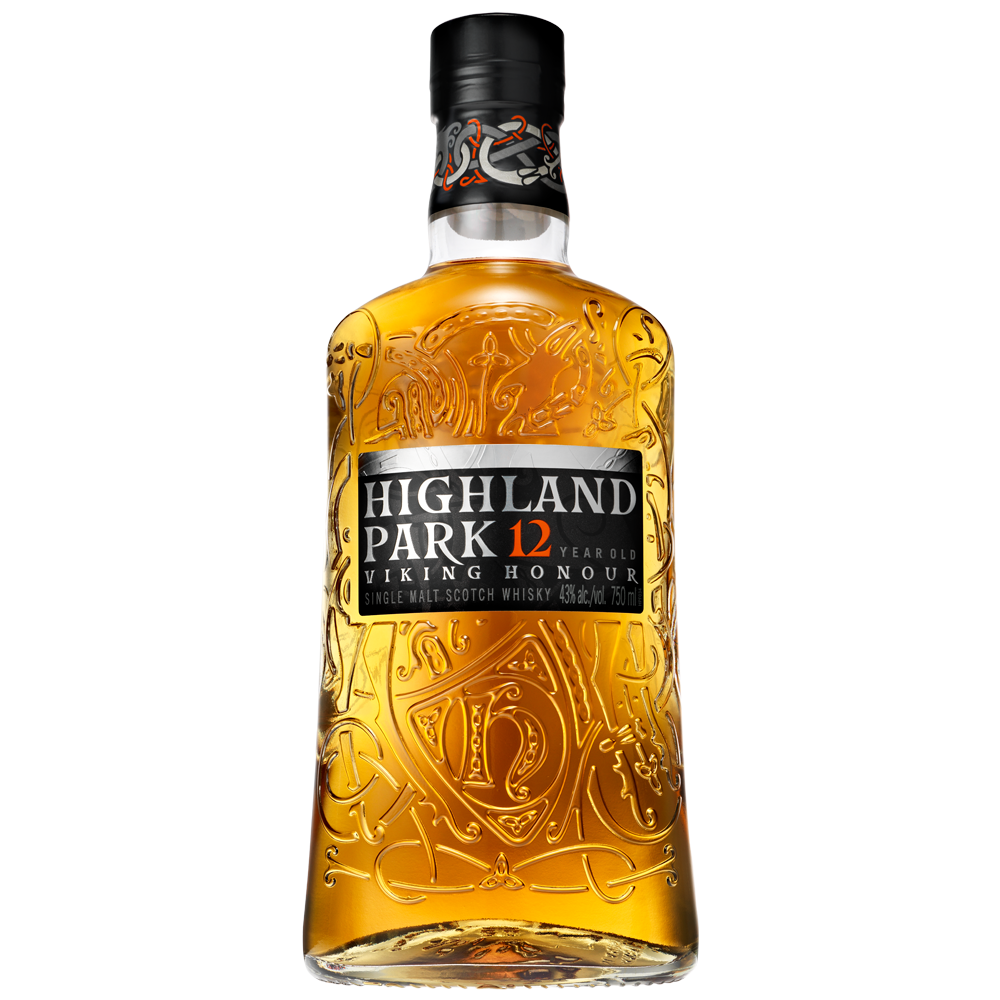 Highland Park 87 Proof 12 Year Old Viking Honour Single Malt Scotch Whisky Bottle