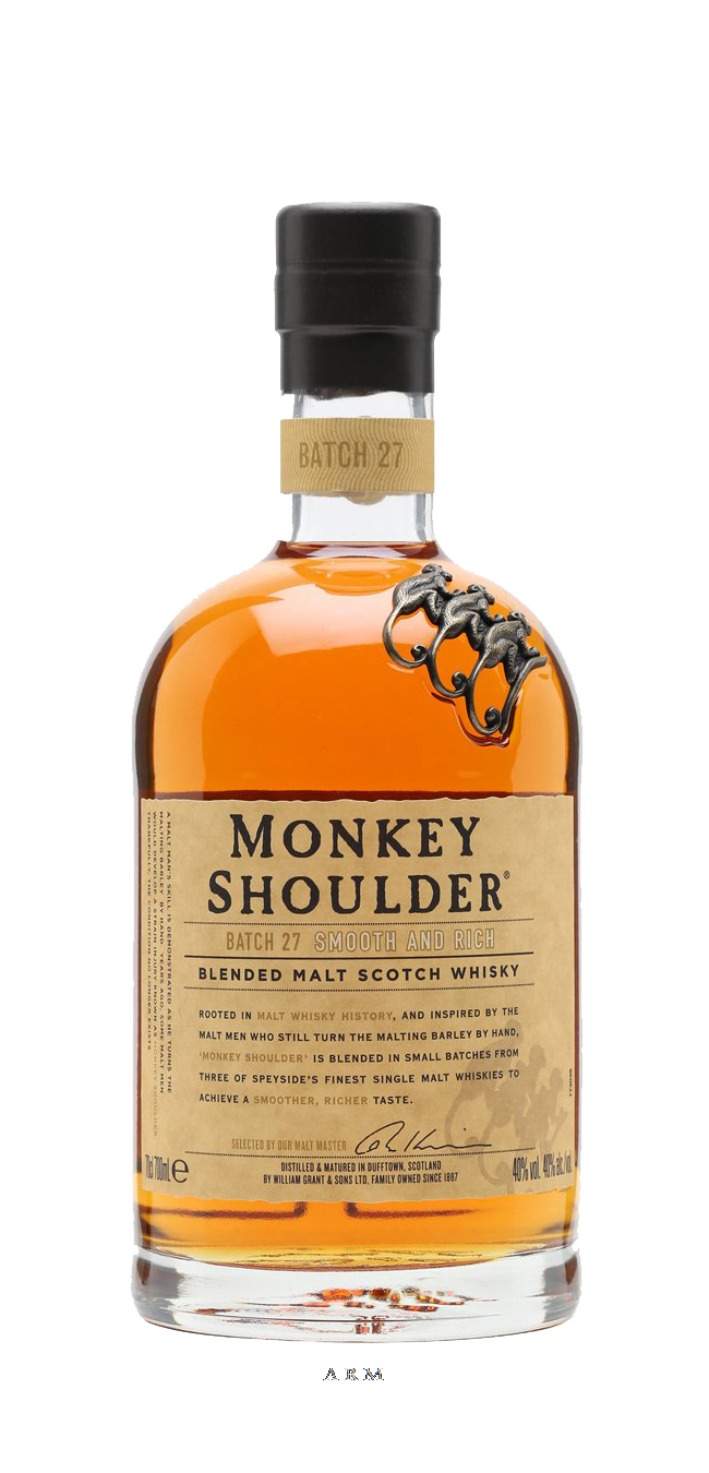 Monkey Shoulder 86 Proof Blended Scotch Whisky Bottle