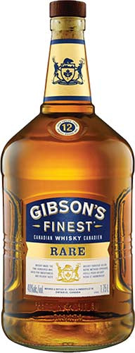 Gibson's Rare 12 Year Old Canadian Whiskey Bottle