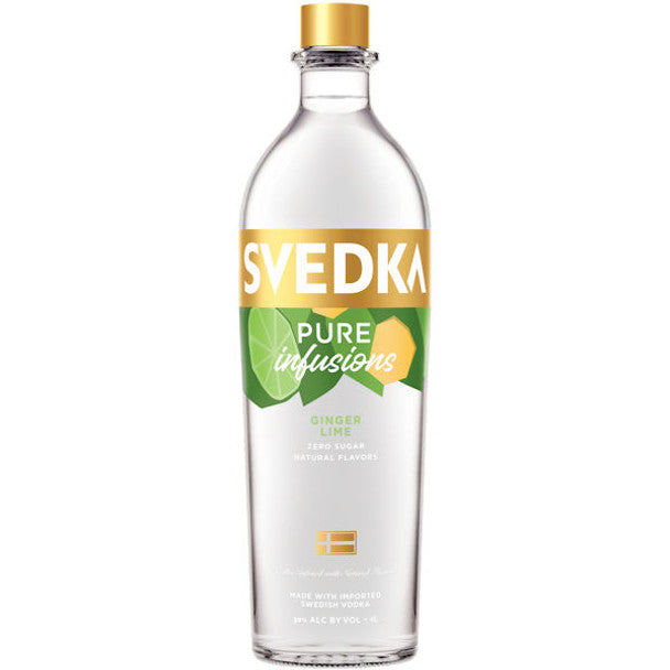 Svedka Ginger Lime Pure Infusions Vodka Bottle