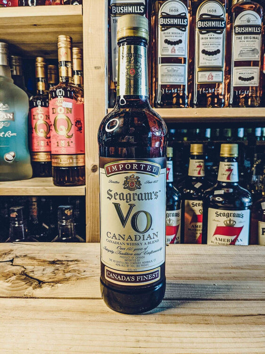 Seagram's 80 Proof VO Canadian Whisky Bottle