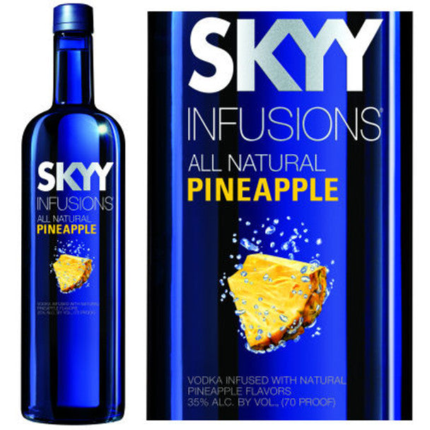 Skyy Infusions Gluten Free Pineapple Vodka Bottle