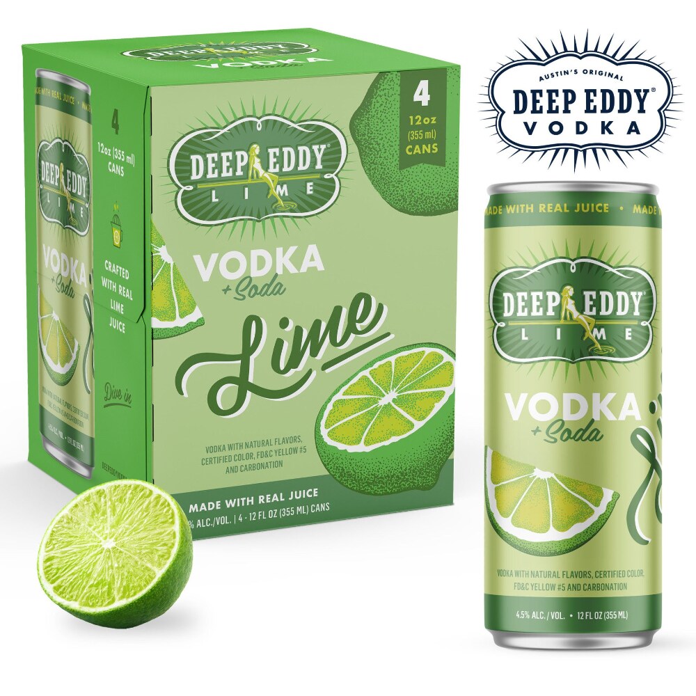 Deep Eddy Lime Vodka Soda Cans