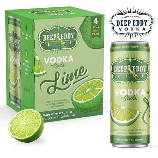 Deep Eddy Lime Vodka Soda Cans