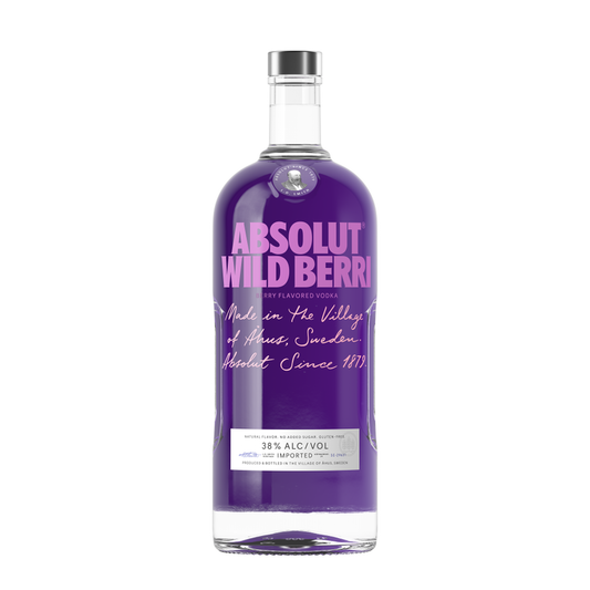 Absolut Wild Berri Flavored Vodka Bottle