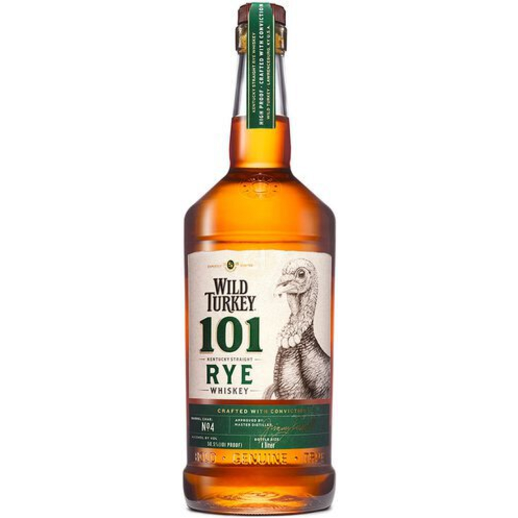 Wild Turkey 101 Proof Kentucky Straight Rye Whiskey Bottle