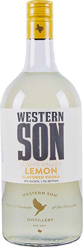 Western Son Lower Valley Lemon Flavored Vodka Bottle