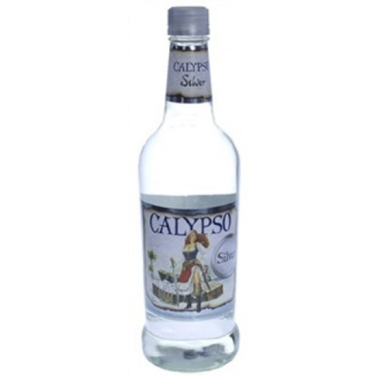 Calypso 80 Proof Silver Rum Bottle