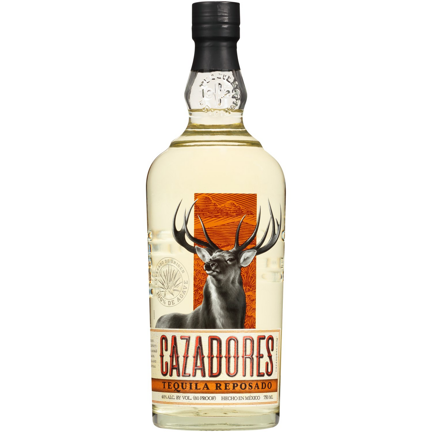 Cazadores 80 Proof Reposado Tequila Bottle