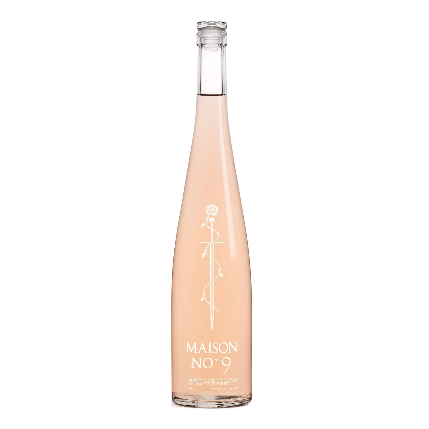 Maison No. 9 French Mediterranee Rose Wine Bottle