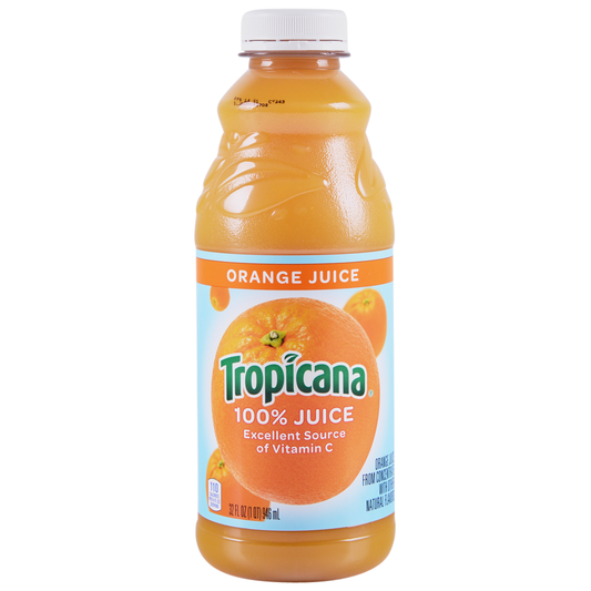 Tropicana 100% Orange Juice Bottle