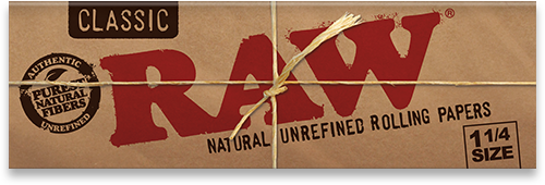 Classic RAW "Natural Unrefined Rolling Papers" 1.25 Unbleached