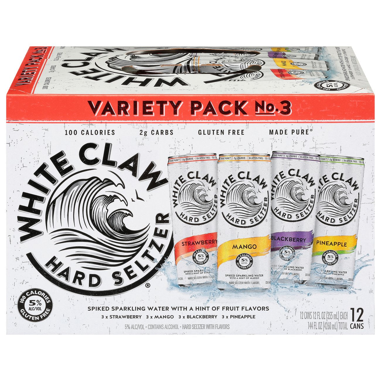 White Claw Collection No. 3 Hard Seltzer Cans Variety Pack