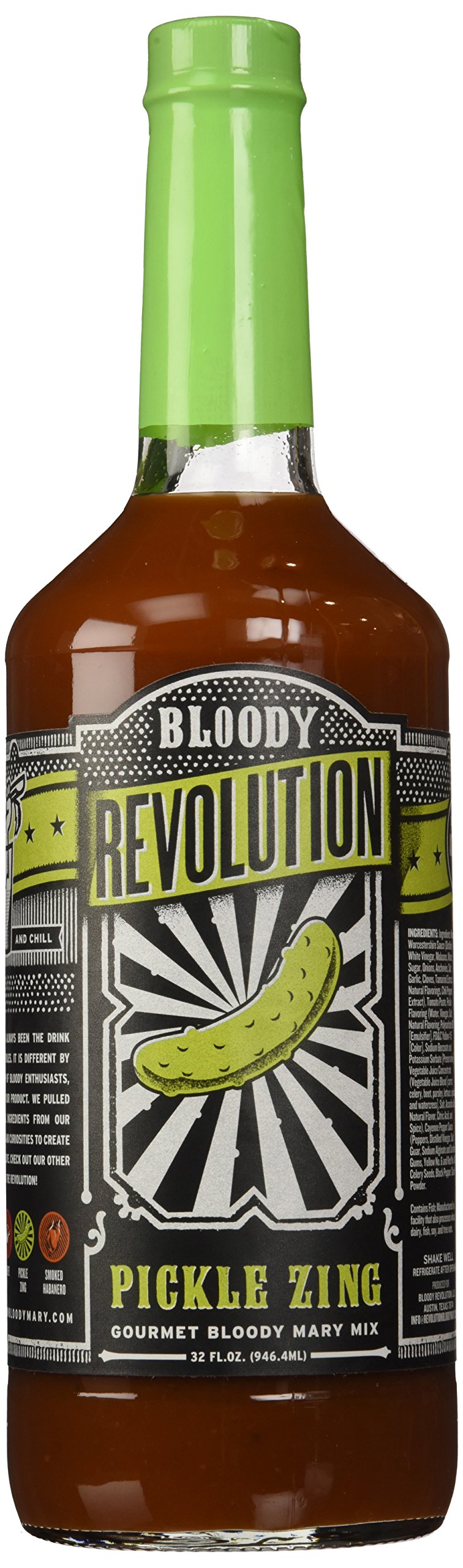 Bloody Revolution Gourmet Non Alcoholic Bloody Mary Mix Pickle Zest