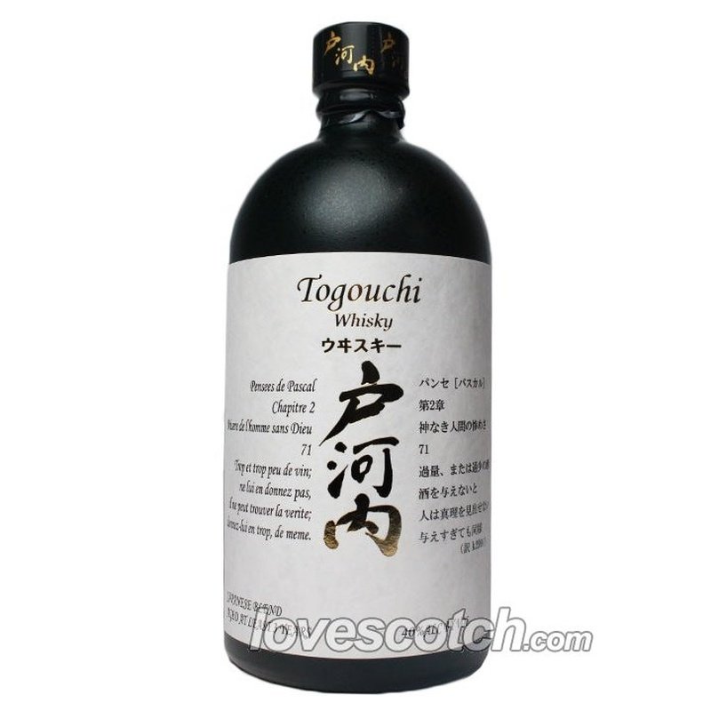 Togouchi 80 Proof Aged 3 Years Blended Japanese Whisky Bottle