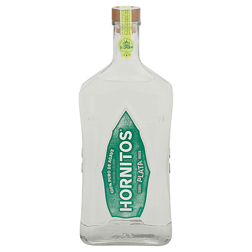 Hornitos Plata Tequila Bottle