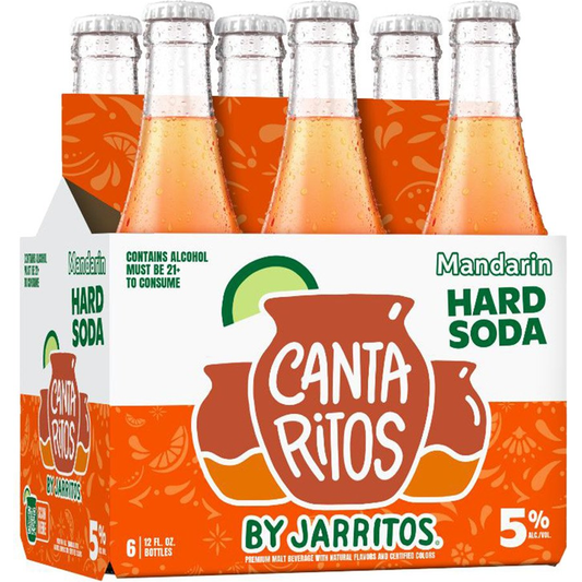 Jarritos Mandarin Cantaritos Hard Soda Bottles