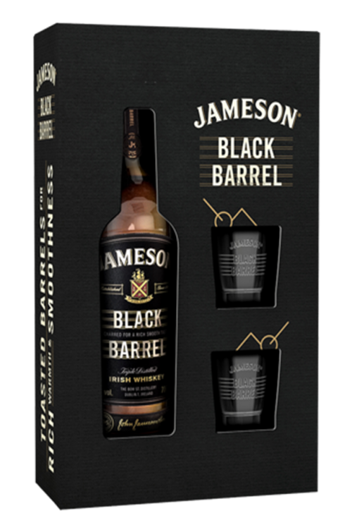 Jameson 80 Proof Black Barrel Irish Whiskey Bottle