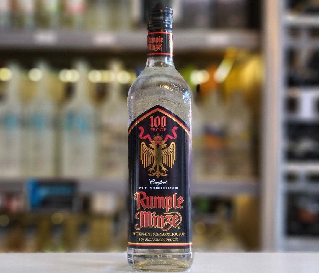 Rumple Minze Peppermint 100 Proof Schnapps Bottle