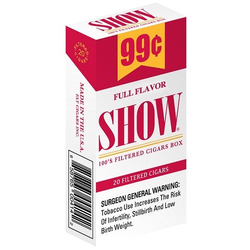 SHOW 100`S FILTERTED CIGARS