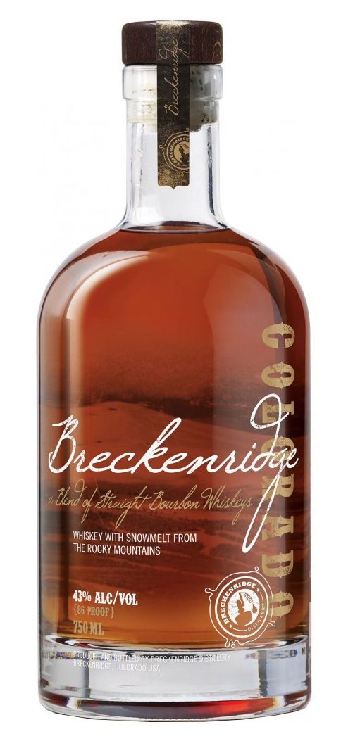 Breckenridge Distillery 86 Proof Bourbon Whiskey Bottle Colorado