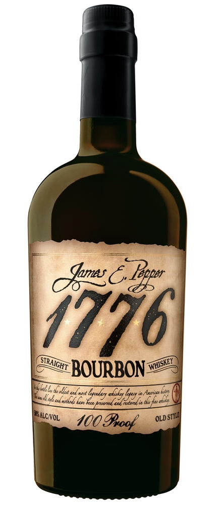 James E Pepper 1776 100 Proof Straight Bourbon Whisky Bottle