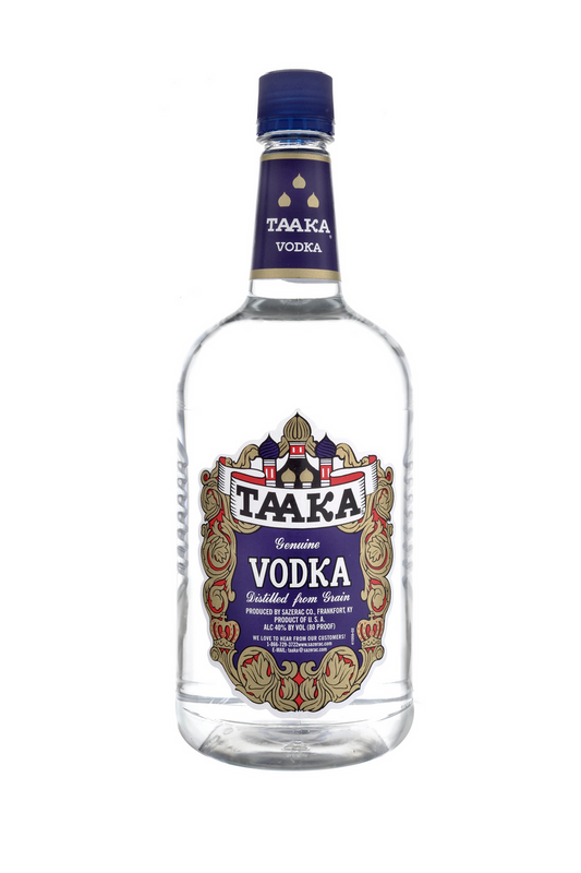 Taaka 80 Proof Vodka Bottle