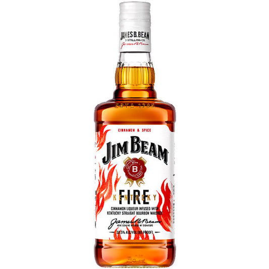 Jim Beam Fire Kentucky Straight Bourbon Whiskey Bottle