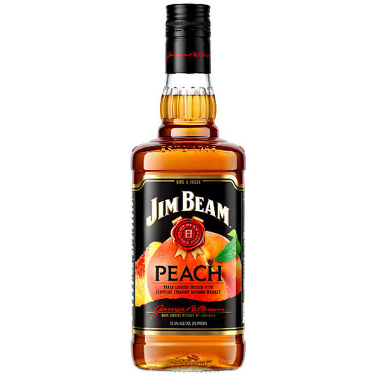 Jim Beam Peach Kentucky Straight Bourbon Whiskey Bottle