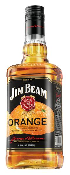 Jim Beam Orange Kentucky Straight Bourbon Whiskey Bottle