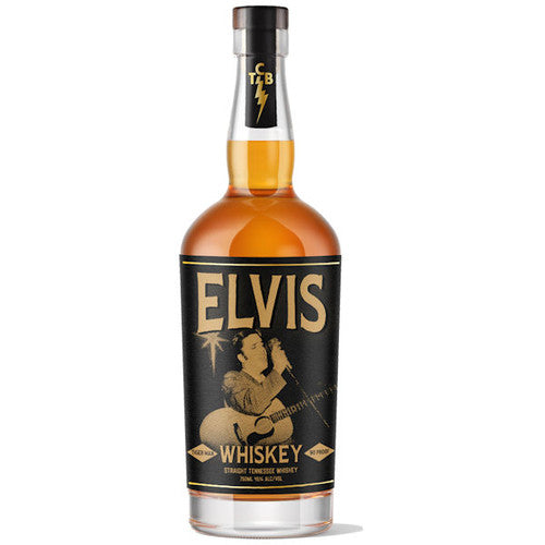 Elvis Tiger Man Straight Tennessee Whiskey Bottle