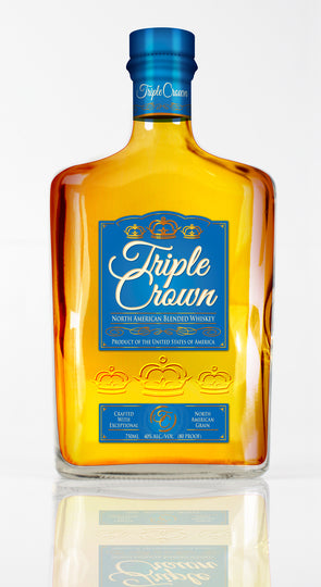 Triple Crown 80 Proof North American Blended Whiskey Bottle