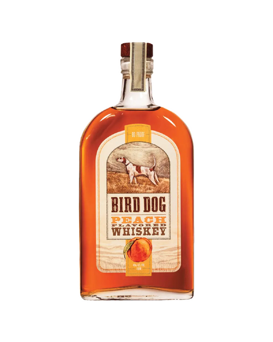 Bird Dog Peach Flavored 80 Proof Whiskey Bottle