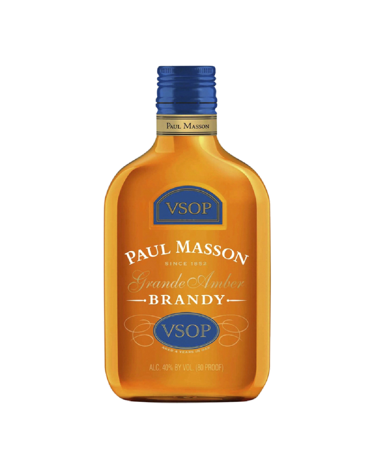 Paul Masson 80 Proof VSOP Grande Amber Brandy Bottle