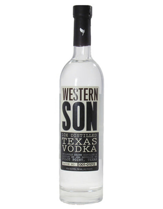 Western Son Distillery Original 80 Proof Vodka Bottle Texas