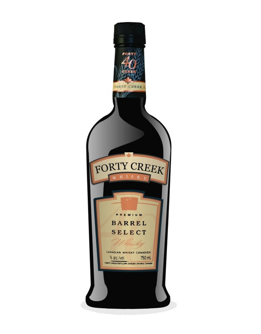 Forty Creek Premium Barrel Select 80 Proof Canadian Whiskey Bottle