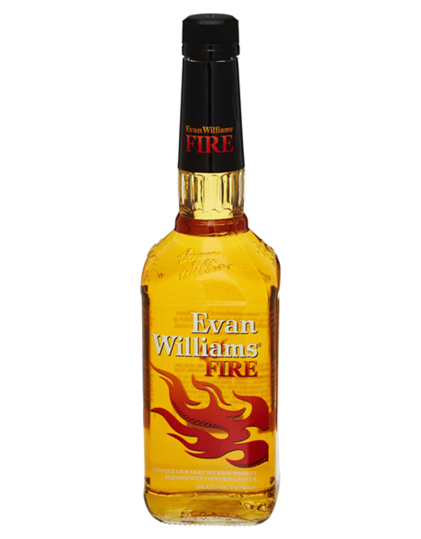 Evan Williams Fire Cinnamon Whiskey Liqueur Bottle