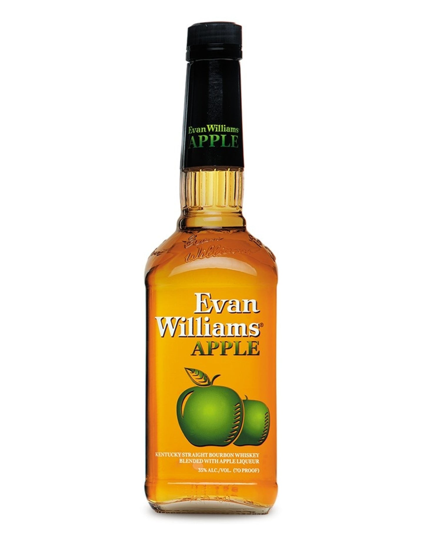 Evan Williams Apple Kentucky Straight Bourbon Whiskey Bottle