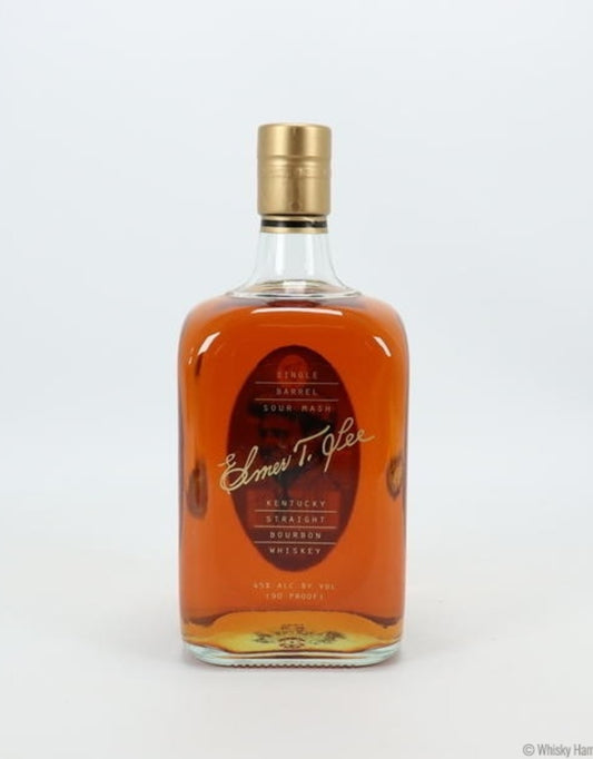 Elmer T Lee Single Barrel Bourbon Whiskey Bottle