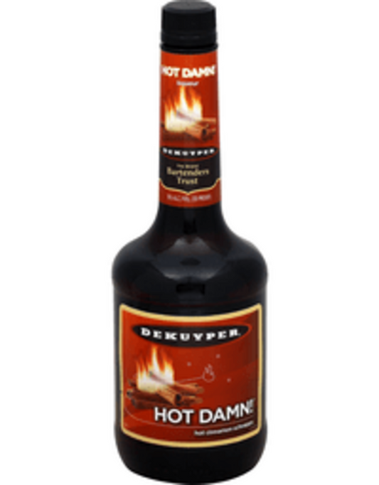 DeKuyper Hot Damn! Cinnamon Schnapps Bottle