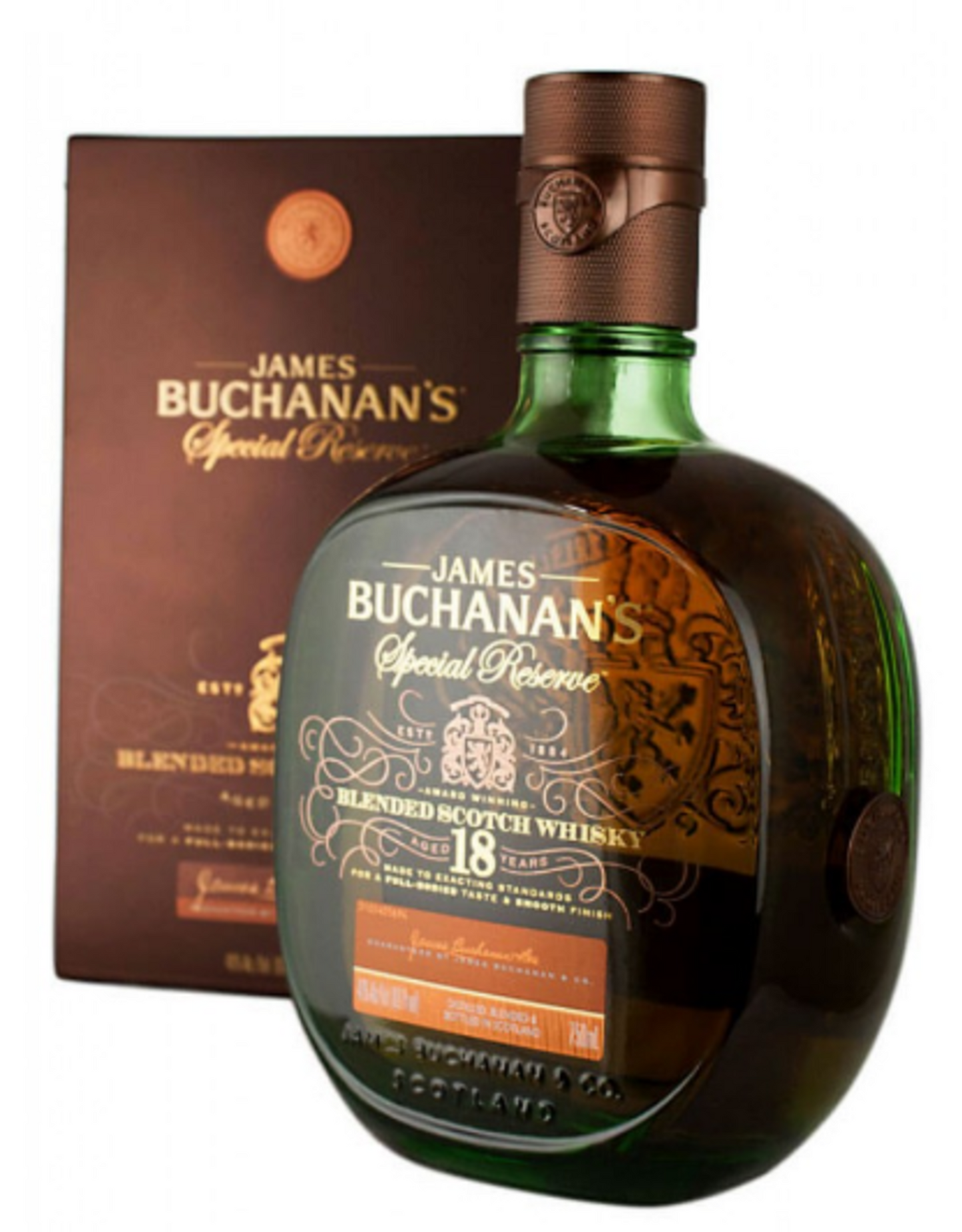 Buchanan's Special Reserve Aged 18 Years Blended Scotch Whisky Bottle