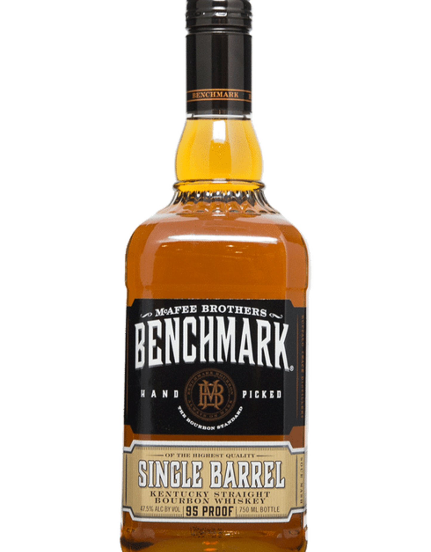 Benchmark 95 Proof Single Barrel Kentucky Straight Bourbon Whiskey Bottle