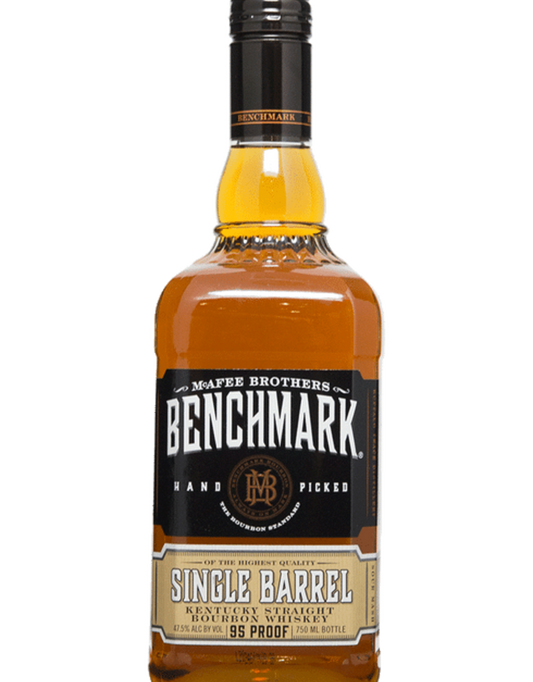 Benchmark 95 Proof Single Barrel Kentucky Straight Bourbon Whiskey Bottle