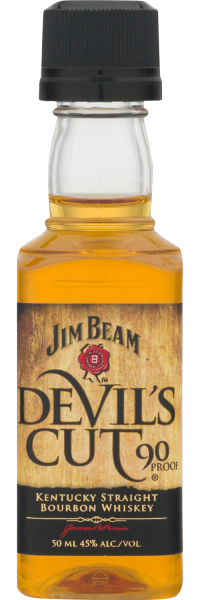 Jim Beam 90 Proof Devil's Cut Kentucky Straight Bourbon Whiskey Bottle