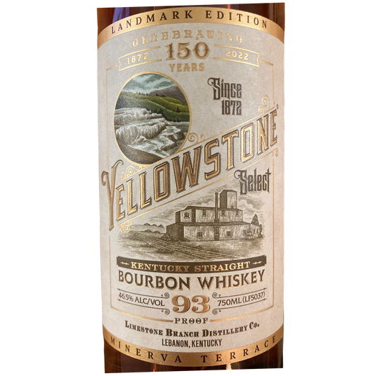 Yellowstone Select 93 Proof Bourbon Whiskey Bottle