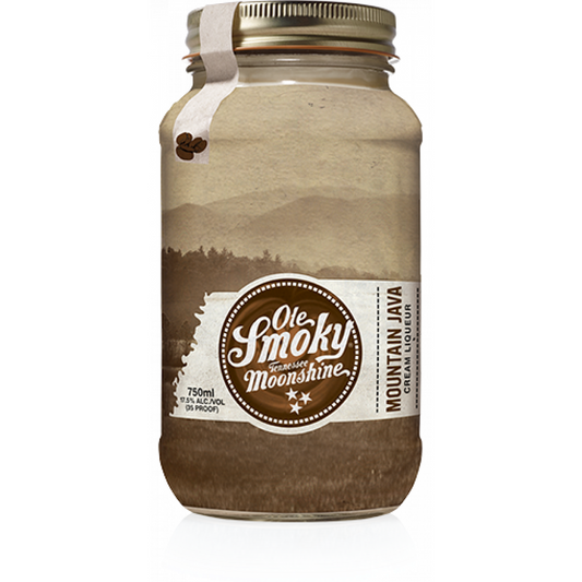 Ole Smoky Mountain Java Cream Liqueur Moonshine Jar