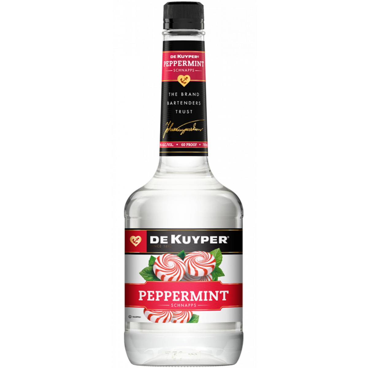 DeKuyper Peppermint Schnapps Bottle