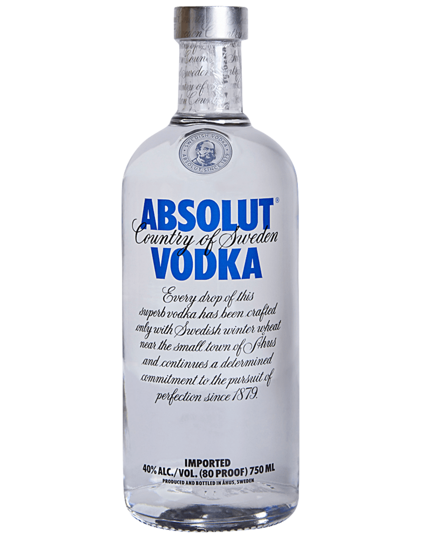 Absolut 80 Proof Original Vodka Bottle