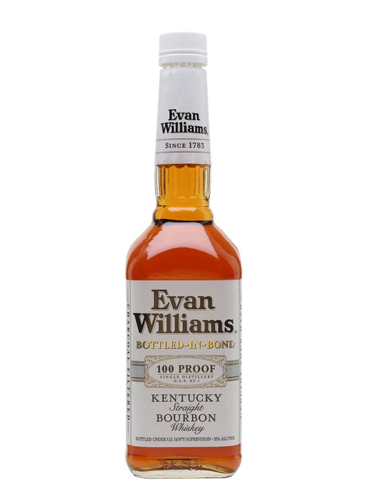 Evan Williams Bottled in Bond Kentucky Straight Bourbon Whiskey Bottle