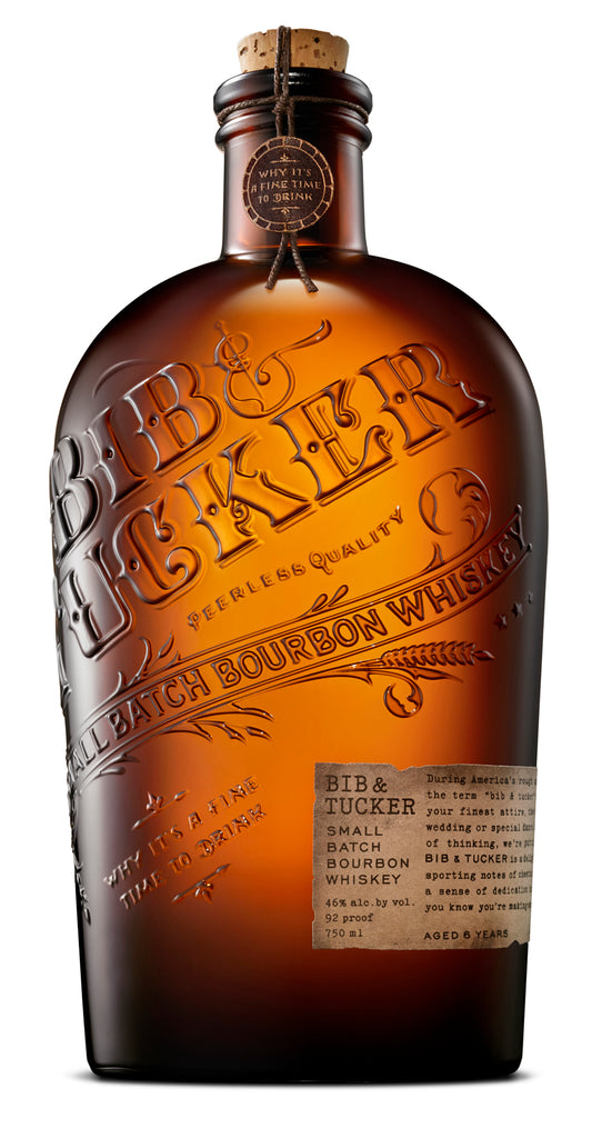 Bib & Tucker 92 Proof Small Batch Aged 6 Years Bourbon Whiskey Bottle